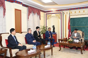 राष्ट्रपतिसँग बिदाइ भेट