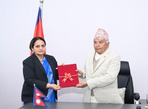 राष्ट्रपतिसमक्ष महान्यायाधिवक्ता कार्यालयको वार्षिक प्रतिवेदन पेस