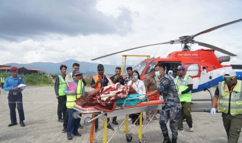 भोटेकोशी बाढीः सेनाद्वारा २५ जनाको उद्धार, १४ हेलिकप्टर प्रभावित क्षेत्रमा परिचालन