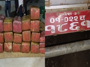 रौतहटको सीमावर्ती क्षेत्रबाट साढे तीन क्विन्टल गाँजासहित गाडी नियन्त्रणमा