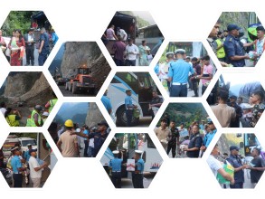 नारायणघाट मुग्लिन सडकमा पहिरो