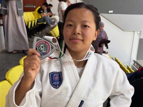 कल्बा जुडो प्रतियोगितामा सुनुवारले  नेपाललाई  दिलाइन् रजत