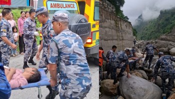नारायणीमा हामफालेका व्यक्तिको सकुशल उद्धार