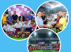 नेपाल एसबिआई बैंक लिमिटेडद्वारा ३३औँ वार्षिकोत्सवमा मैत्रीपूर्ण  फूटबल सम्पन्न