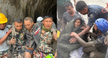 भोटेकोशी बाढीको ११औं दिन दुई जनाको उद्धार