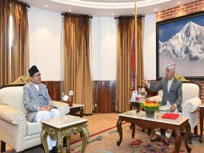राष्ट्रपति पौडेल र सभामुख घिमिरेबीच भेटवार्ता