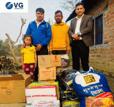 दाङका तीन सन्तानका एक्लाे ज्यालादारी  विपन्न परिवारलाई भिजी फाउन्डेसनको आर्थिक सहयोग