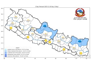 आज देशभरको मौसम सफा रहने