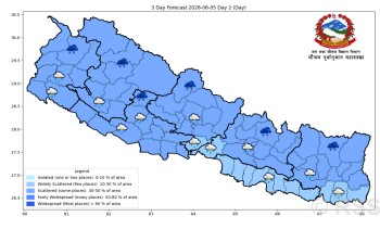पश्चिमी प्रणाली सक्रिय, वर्षासँगै तराईमा तापक्रम बढ्ने