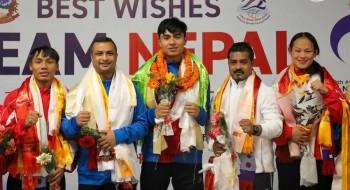 नेपाललाई पदक दिलाउने खेलाडीहरु स्वदेश फर्किए