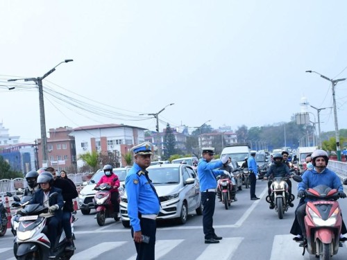 ट्राफिक कारबाहीबाट एकैदिन १९ लाख ९९ हजार राजस्व संकलन