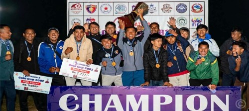 दोस्रो सतिसाले गोल्डकपको उपाधि इन्ट्रा पथरी-११ लाई