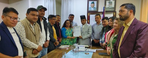 सञ्चारमन्त्री तिमिल्सिना र नेपाल पत्रकार महासङ्घबीच छलफल
