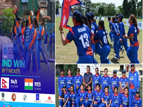 दृष्टिविहीन महिला टि–२० विश्वकपको उपाधि भारतलाई, नेपाल सात विकेटले पराजित
