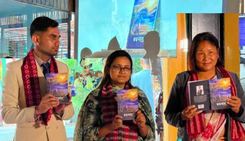 पूर्वउपसभामुख  राना मगरद्वारा  ‘हृदयांश’ उपन्यासकाे  विमोचन