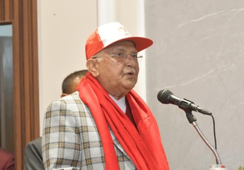 राष्ट्रिय स्वयंसेवक फोर्सले  संकट  र विपत्तिमा सघाउँछः अध्यक्ष ओली