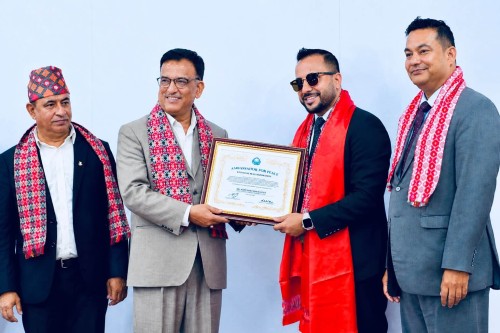 व्यवसायी बस्नेतलाई 'एम्बेसडर फर पिस' उपाधि