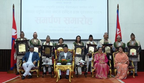 नेपालकाे साहित्यिक र सांस्कृतिक यात्रा स्रष्टाहरूकाे साधनाले बाँचेकाे छ : मन्त्री पाण्डे 