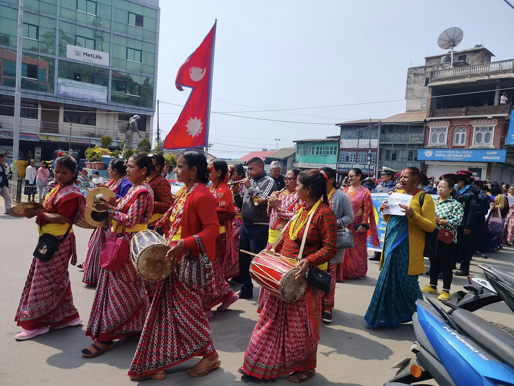 अन्तर्राष्ट्रिय महिला दिवसमा पदयात्रा:तस्बिर : रामकुमार लिम्बू/रा