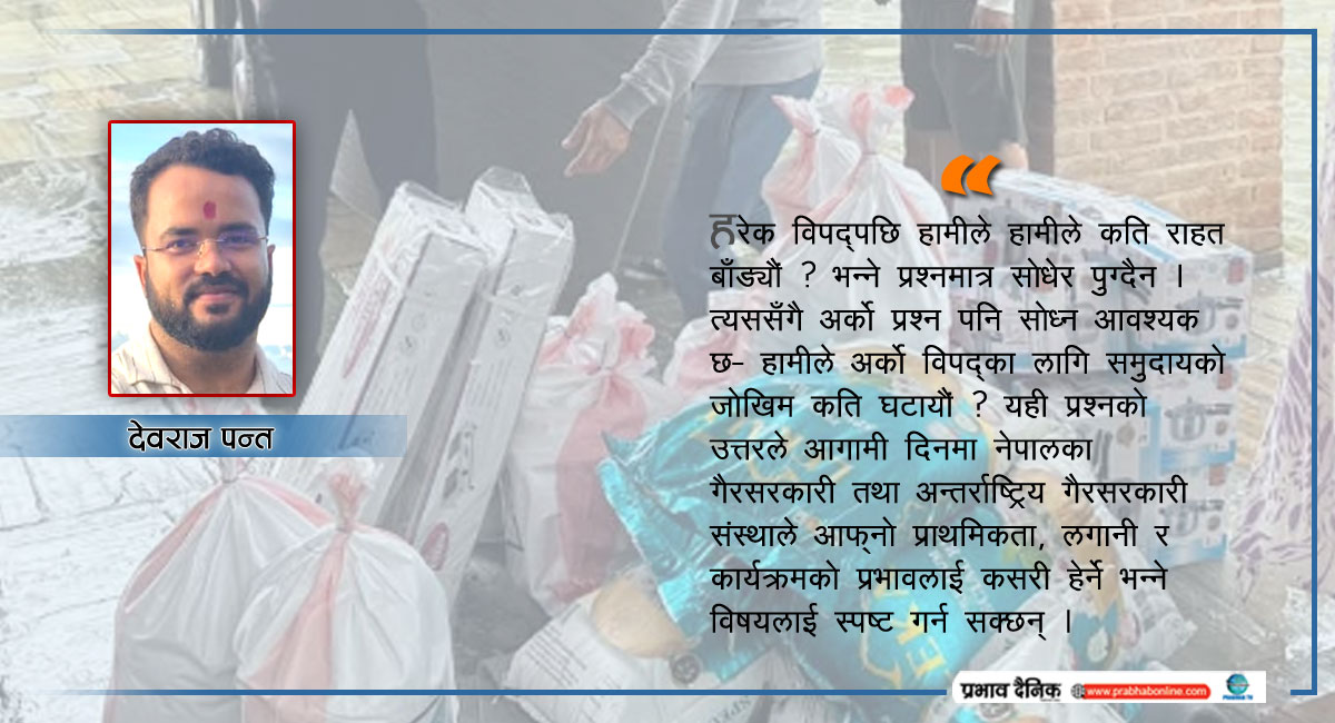 विपद्‍ पूर्वतयारीमा गैरसरकारी संस्था