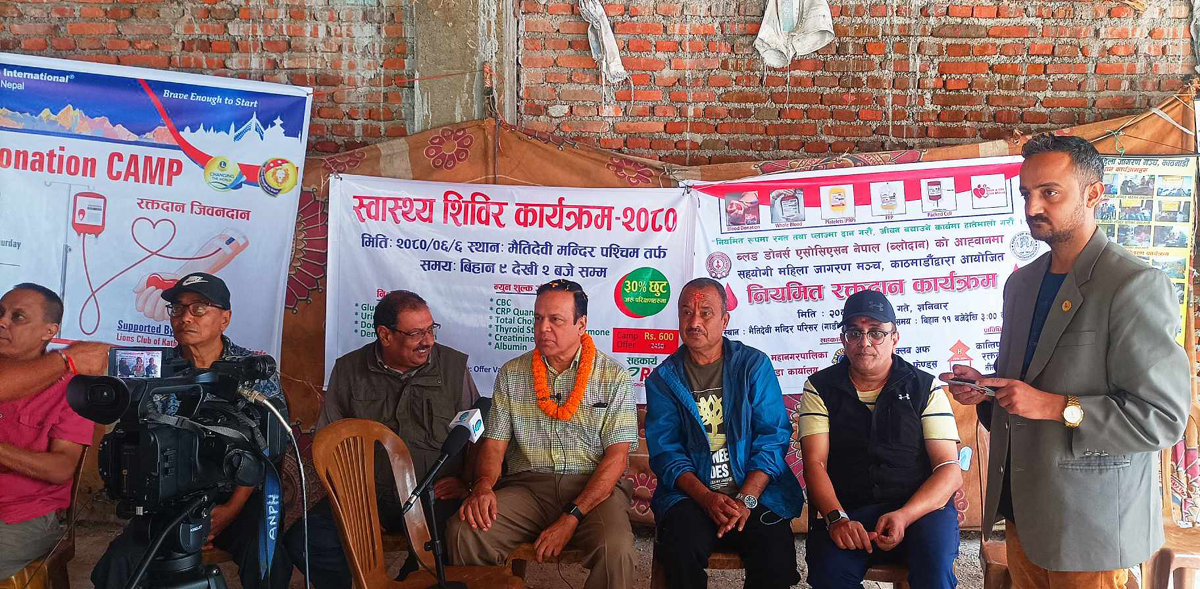 मैतीदेवीमा निःशुल्क स्वास्थ्य शिविर सम्पन्न