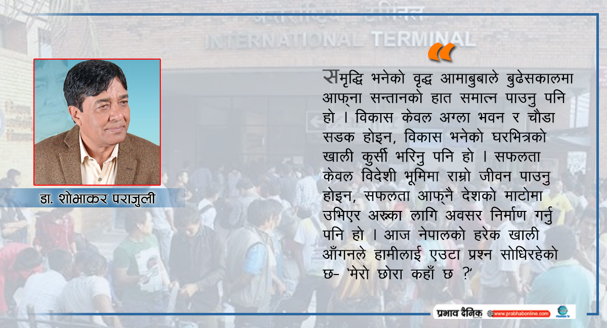 खाली आँगन, परदेशी सपना